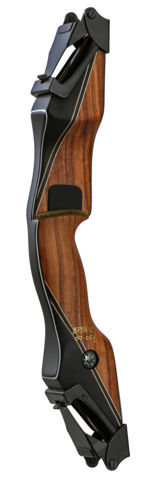 Bear Archery Fred Bear Take Down - Hammer Grip Edition - Bubinga Phenolic With Black Glass / Left Hand / A Handle
