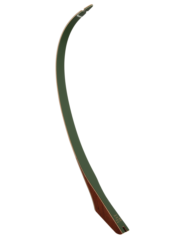 Bear Archery Take Down Limbs Green Glass - Bubinga with Green Glass / 65 lbs. / #1