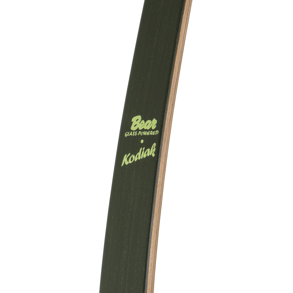 Bear Archery Kodiak Recurve Bow - Shedua/Purple Heart/Green Glass / Left Hand / 45 lbs.