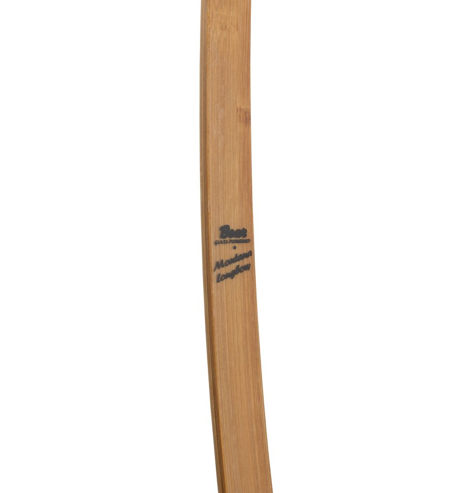 Bear Archery Montana Clear Glass Longbow - Flame Bamboo And Clear Glass / Right Hand / 45 lbs.