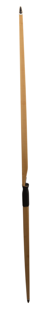 Bear Archery Montana Clear Glass Longbow - Flame Bamboo And Clear Glass / Left Hand / 45 lbs.