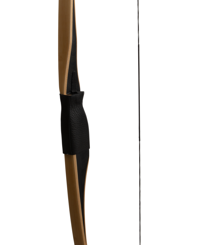 Bear Archery Montana Clear Glass Longbow - Flame Bamboo And Clear Glass / Right Hand / 30 lbs.