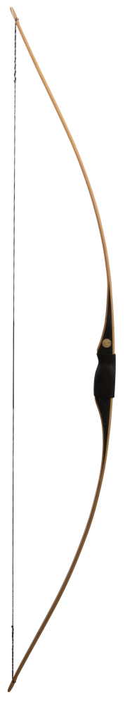 Bear Archery Montana Clear Glass Longbow - Flame Bamboo And Clear Glass / Right Hand / 55 lbs.