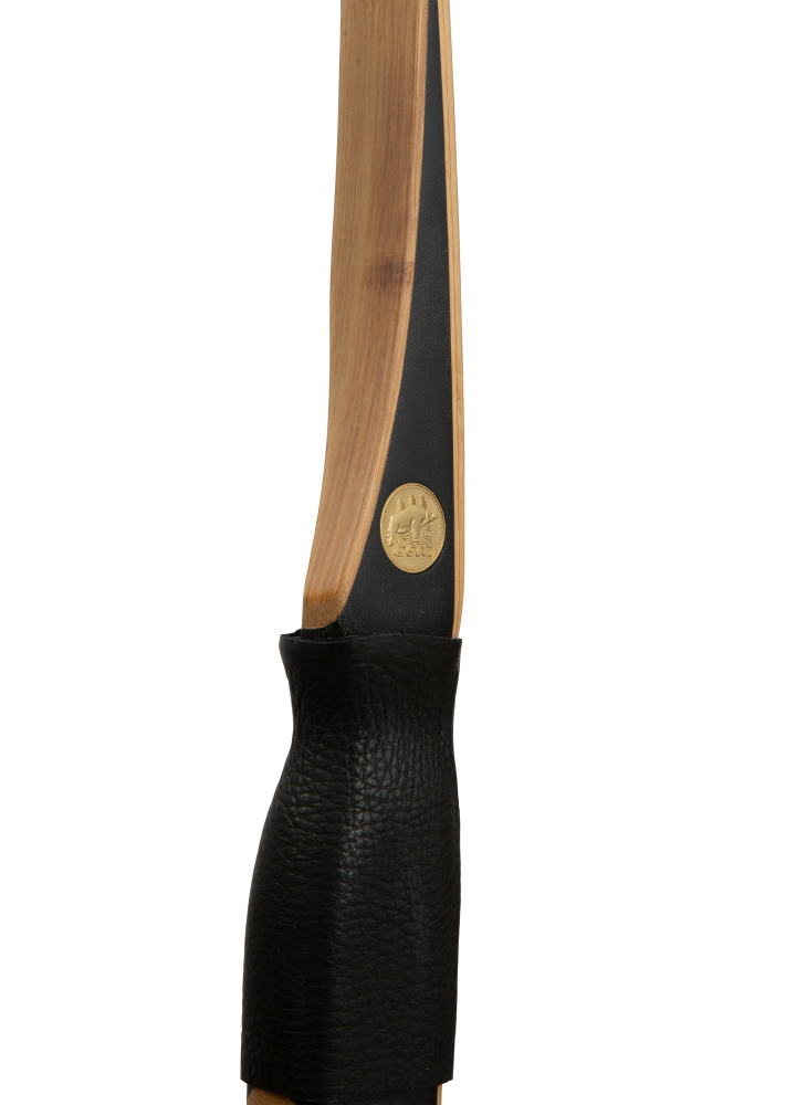 Bear Archery Montana Clear Glass Longbow - Flame Bamboo And Clear Glass / Right Hand / 50 lbs.
