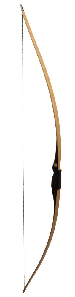 Bear Archery Montana Clear Glass Longbow - Flame Bamboo And Clear Glass / Right Hand / 45 lbs.