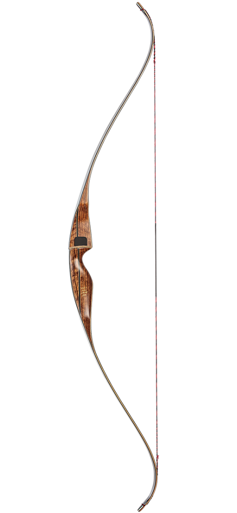 Bear Archery Super Grizzly Recurve Bow - Shedua With Black Stripe / Left Hand / 50 lbs.