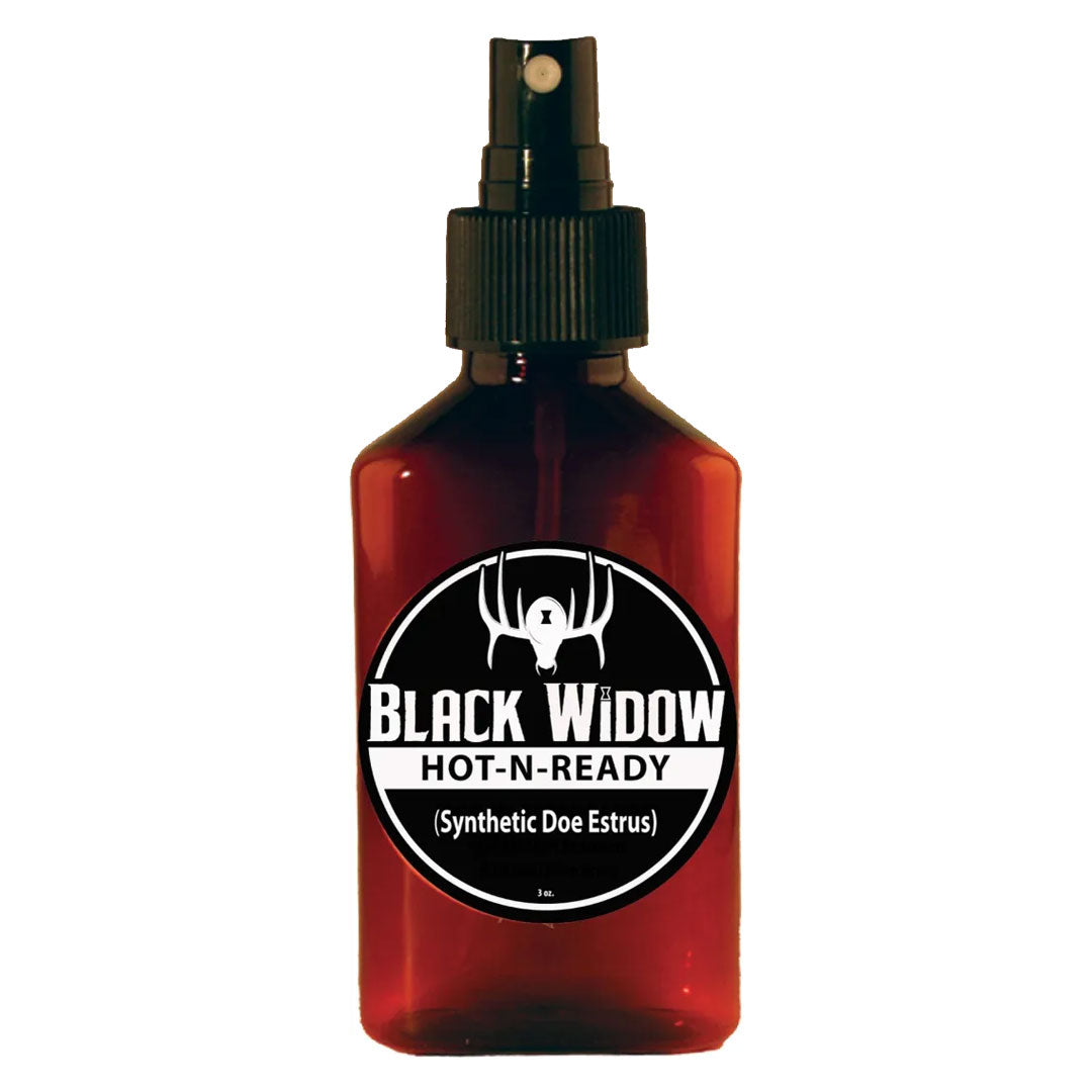 Black Widow Deer Lures #44 Hot 'N Ready Synthetic Doe Estrus 3 oz