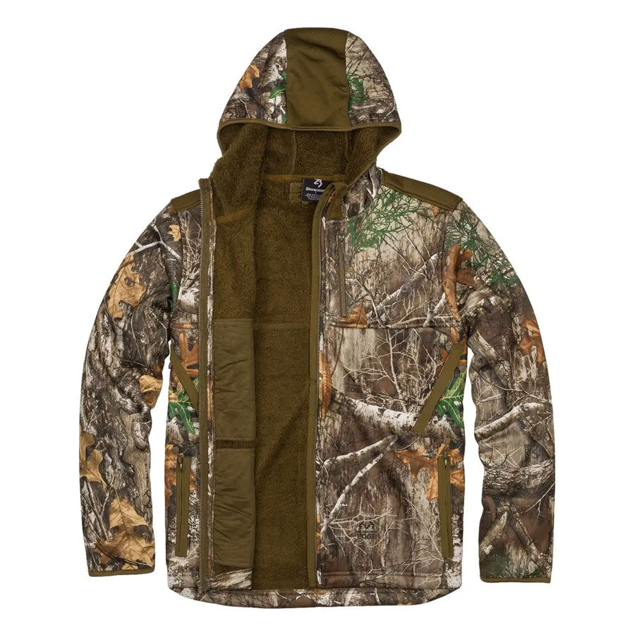Browning High Pile Hooded Jacket Realtree Edge