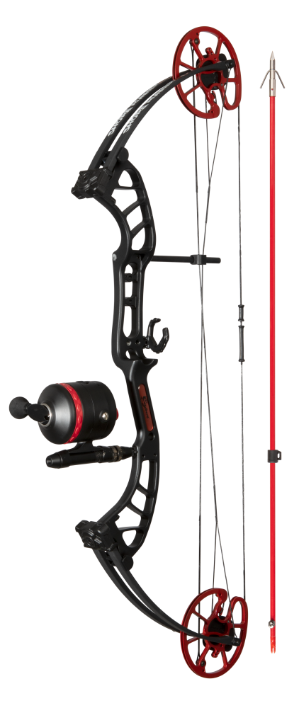 Cajun Bowfishing Shore Runner EVS Bowfishing Bow - Black/Red / Right Hand