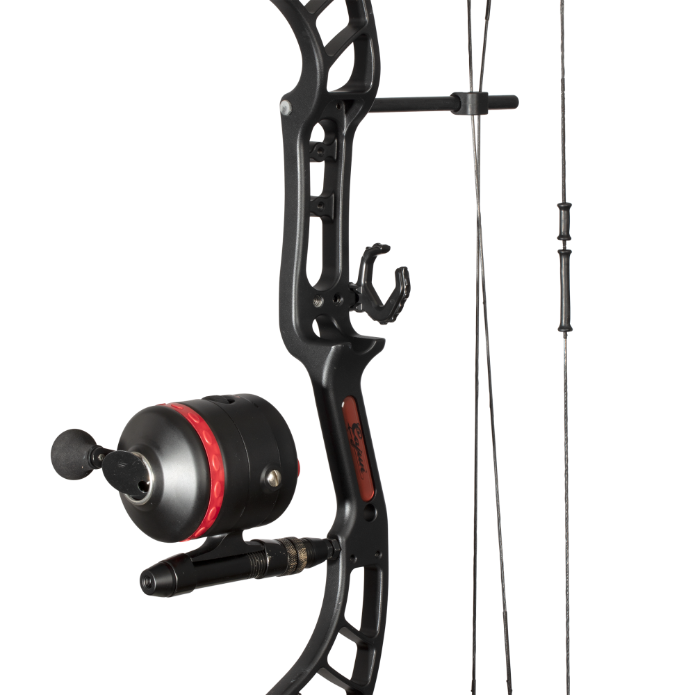 Cajun Bowfishing Shore Runner EVS Bowfishing Bow - Black/Red / Right Hand