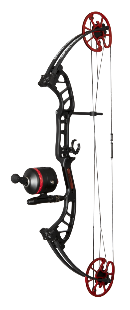 Cajun Bowfishing Shore Runner EVS Bowfishing Bow - Black/Red / Right Hand