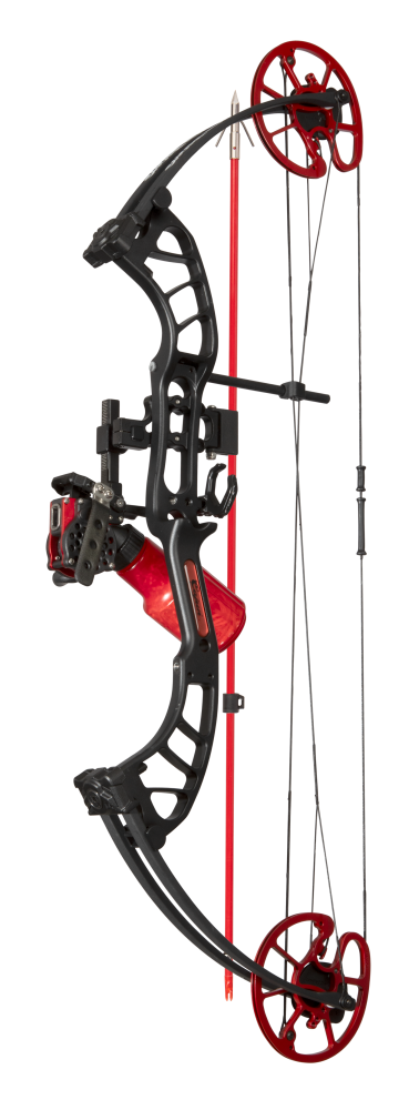 Cajun Bowfishing Shore Runner EVW Bowfishing Bow - Black/Red / Left Hand