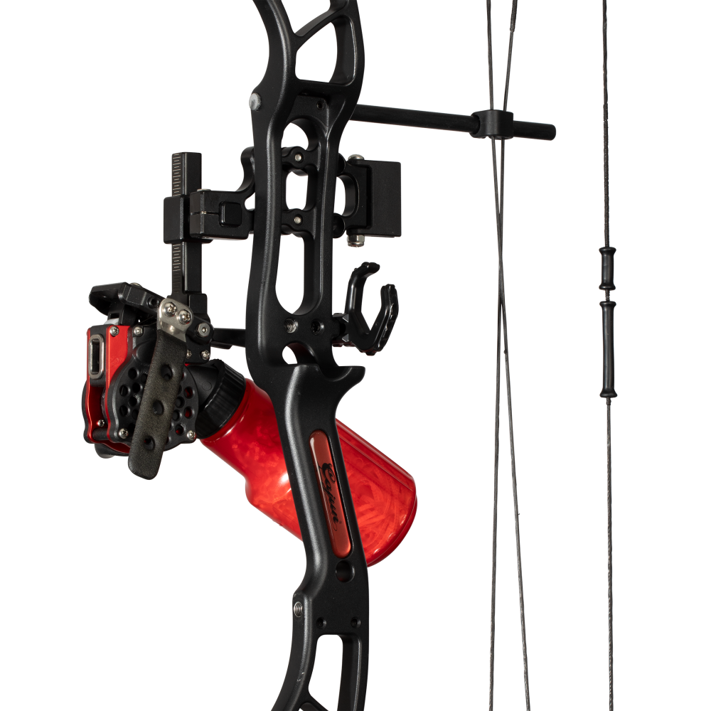 Cajun Bowfishing Shore Runner EVW Bowfishing Bow - Black/Red / Right Hand