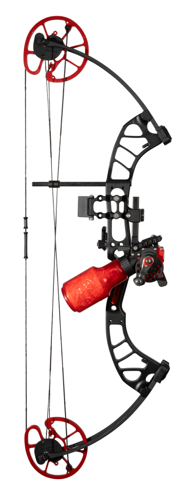 Cajun Bowfishing Shore Runner EVW Bowfishing Bow - Black/Red / Left Hand