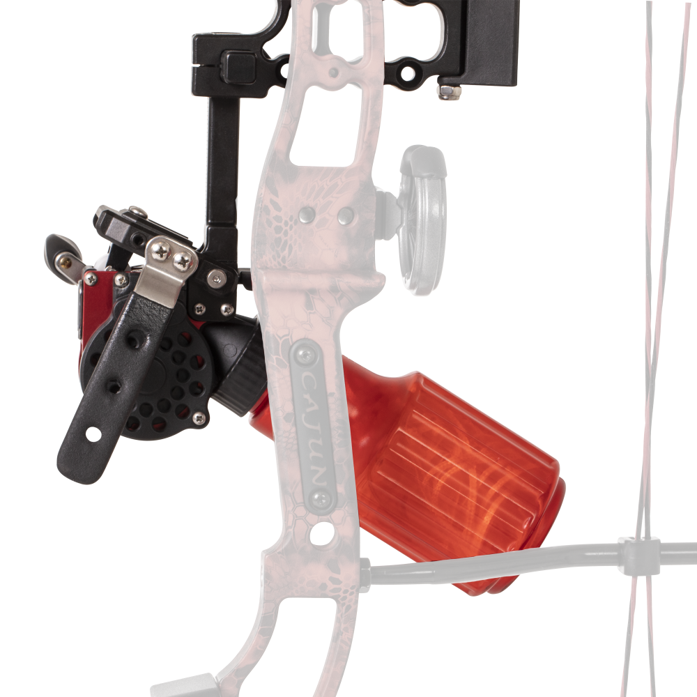 Cajun Bowfishing Winch Pro Bowfishing Reel - Red / Right Hand