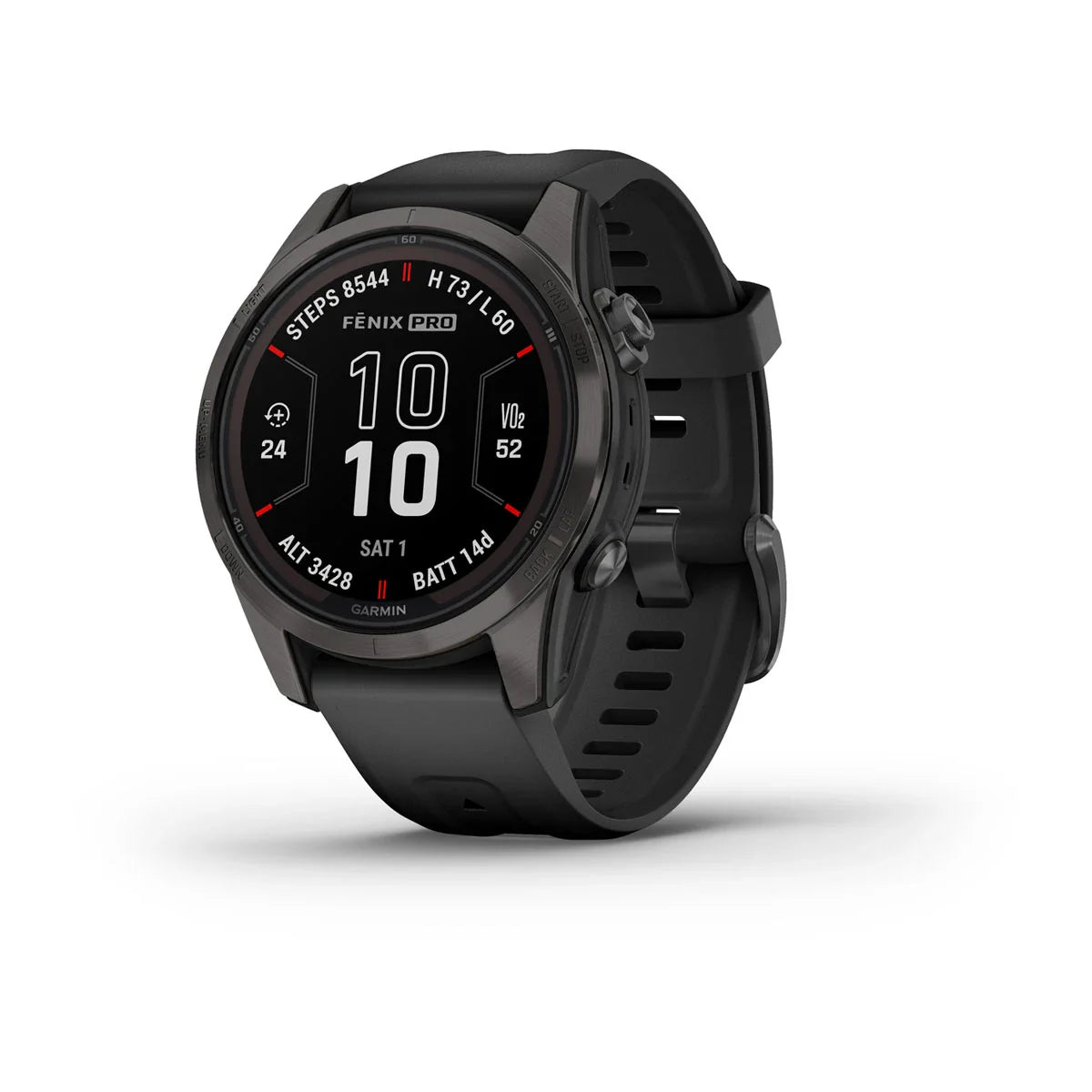 Garmin fēnix 7S Pro – Sapphire Solar Edition Carbon Gray DLC Titanium with Black Band