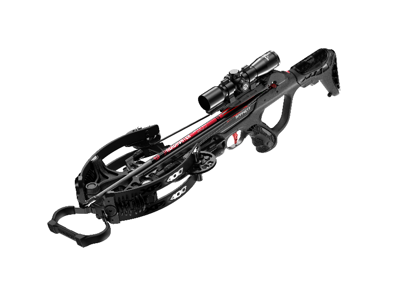 Barnett XPX 400 black crossbow with scope