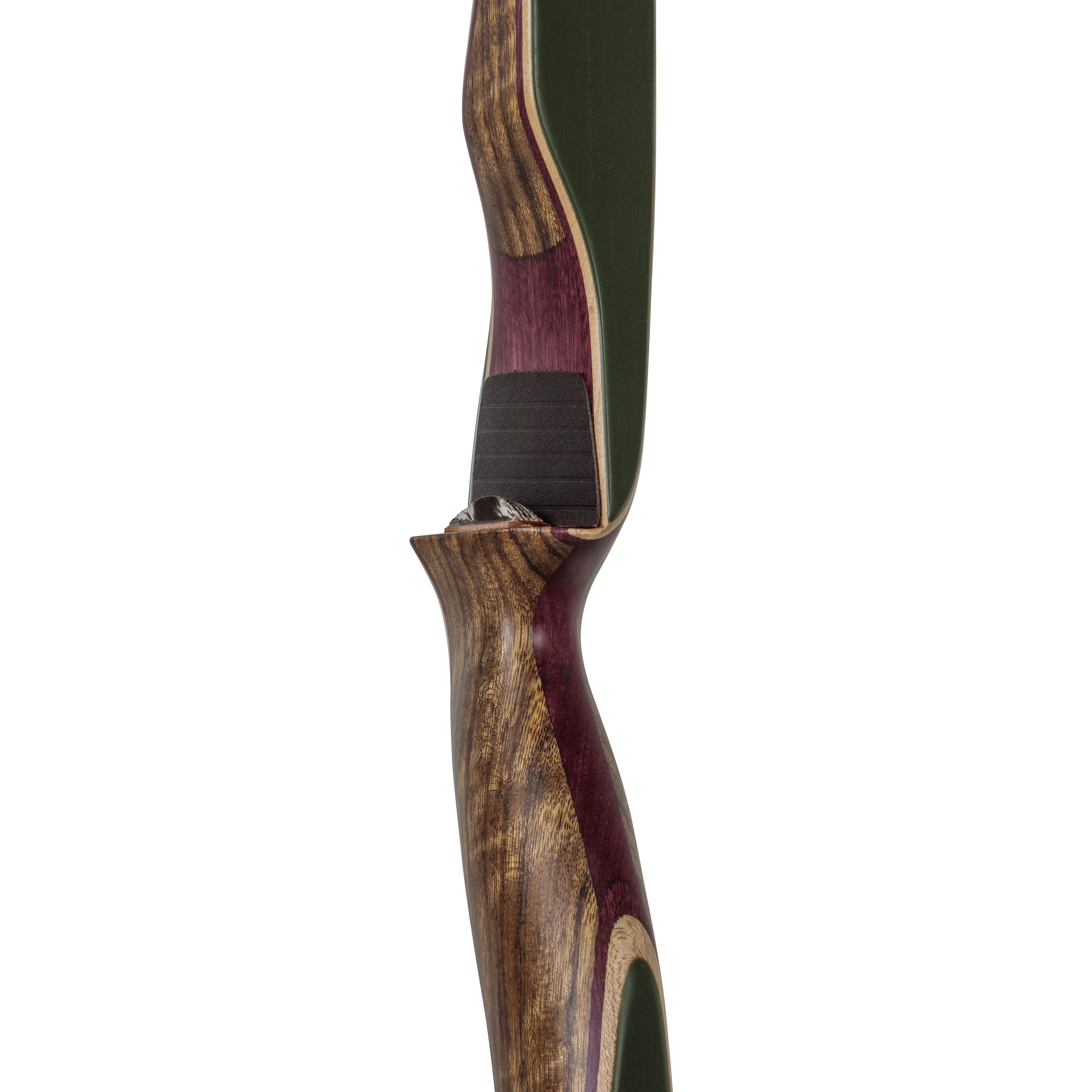 Bear Archery Kodiak Recurve Bow - Shedua/Purple Heart/Green Glass / Right Hand / 55 lbs.