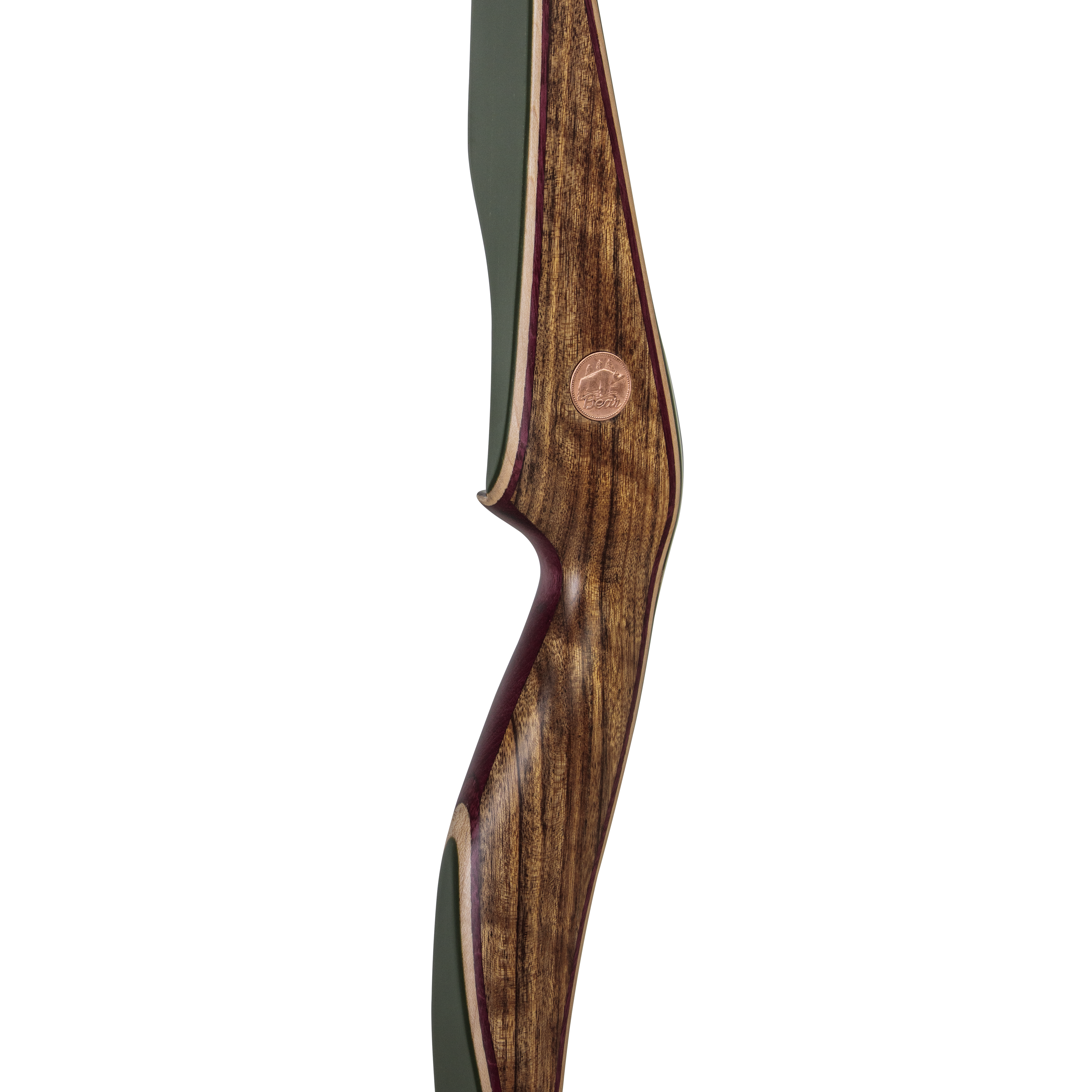 Bear Archery Kodiak Recurve Bow - Shedua/Purple Heart/Green Glass / Right Hand / 35 lbs.