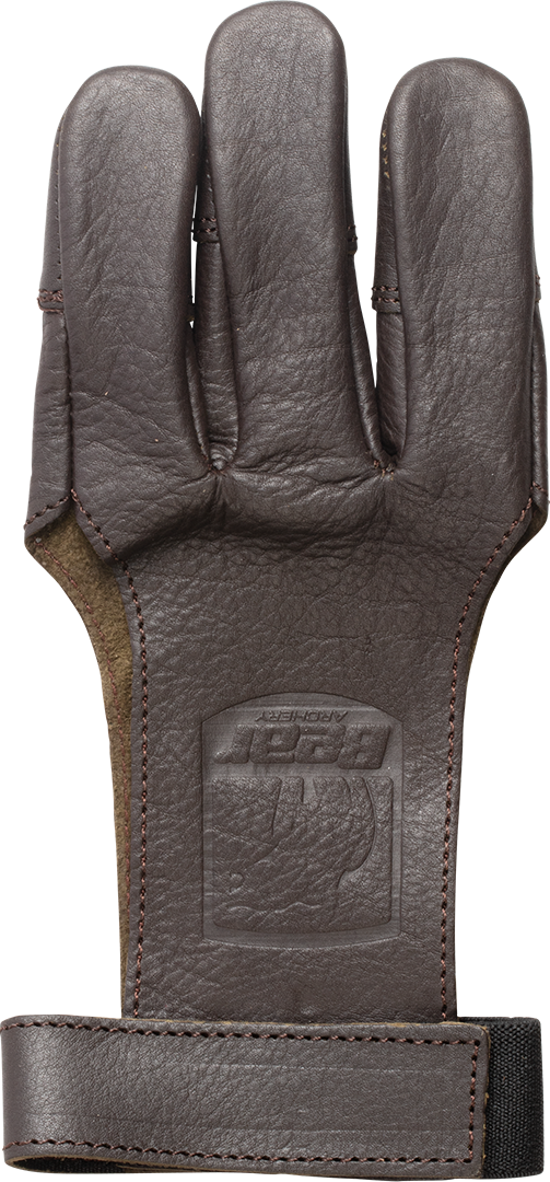 Bear Archery Leather 3 Finger Shooting Glove - Medium