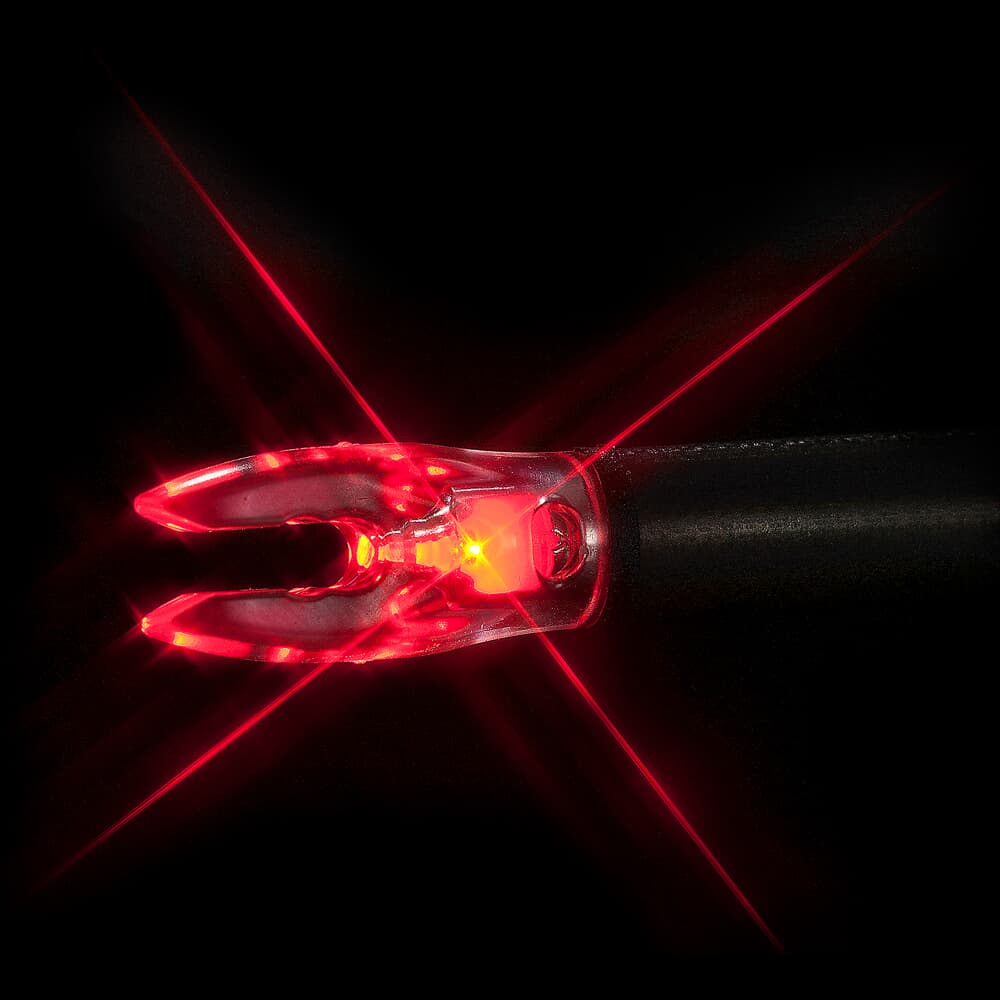 Nockturnal FIT Universal Lighted Nocks - Red - 3 Pack