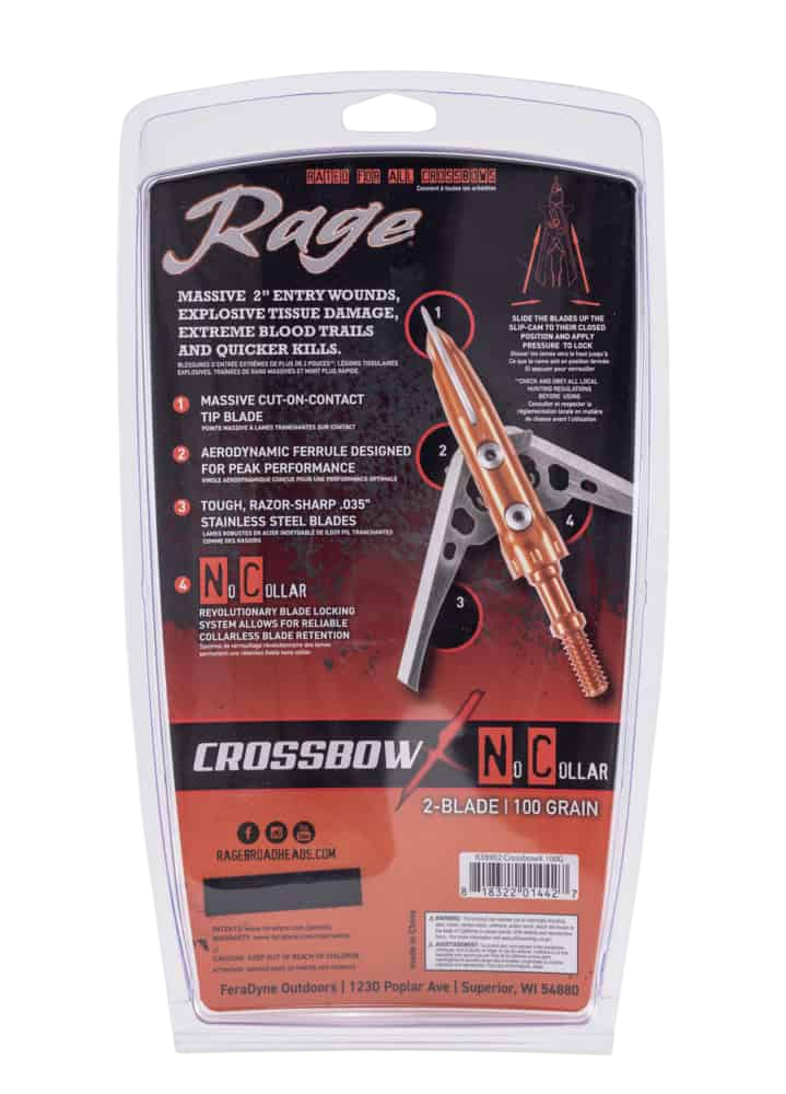 Rage 2 Blade Rage Crossbow X NC - 125 Grain