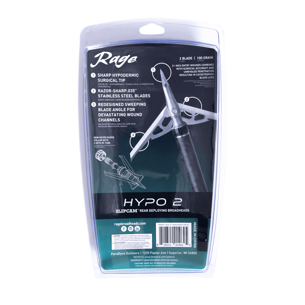 Rage Hypo 2 - 100 grain