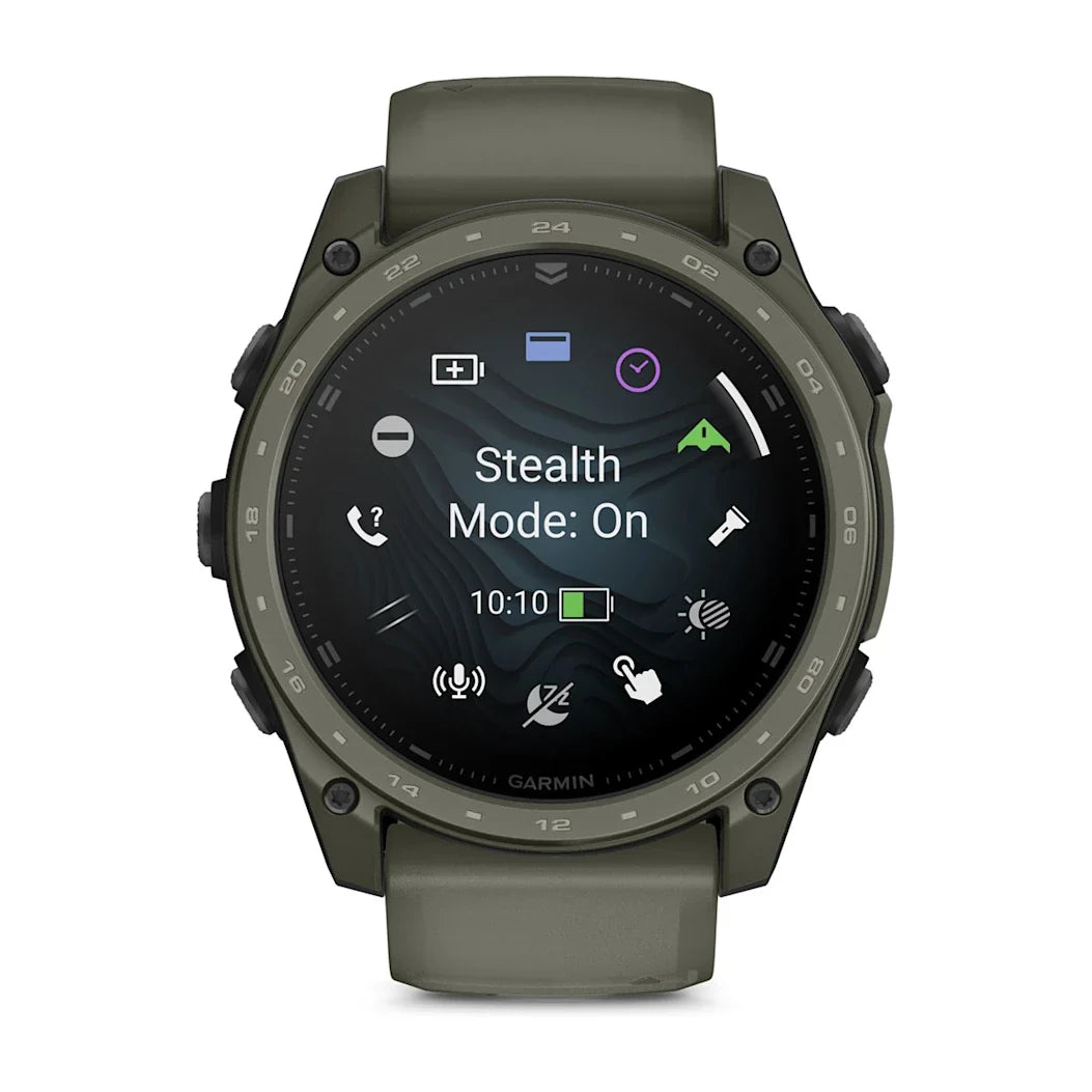 Garmin tactix 8 – 51 mm AMOLED Cerakote Coating Includes Applied Ballistics Ultralight Solver and Olive Drab Cerakote Coating