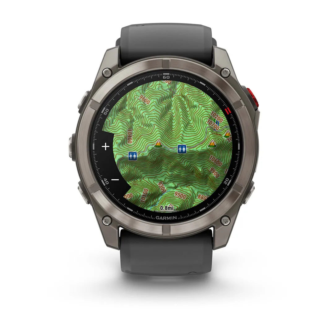 Garmin fēnix 8 Pro 51 mm AMOLED Sapphire Titanium with Graphite / Black Silicone Band
