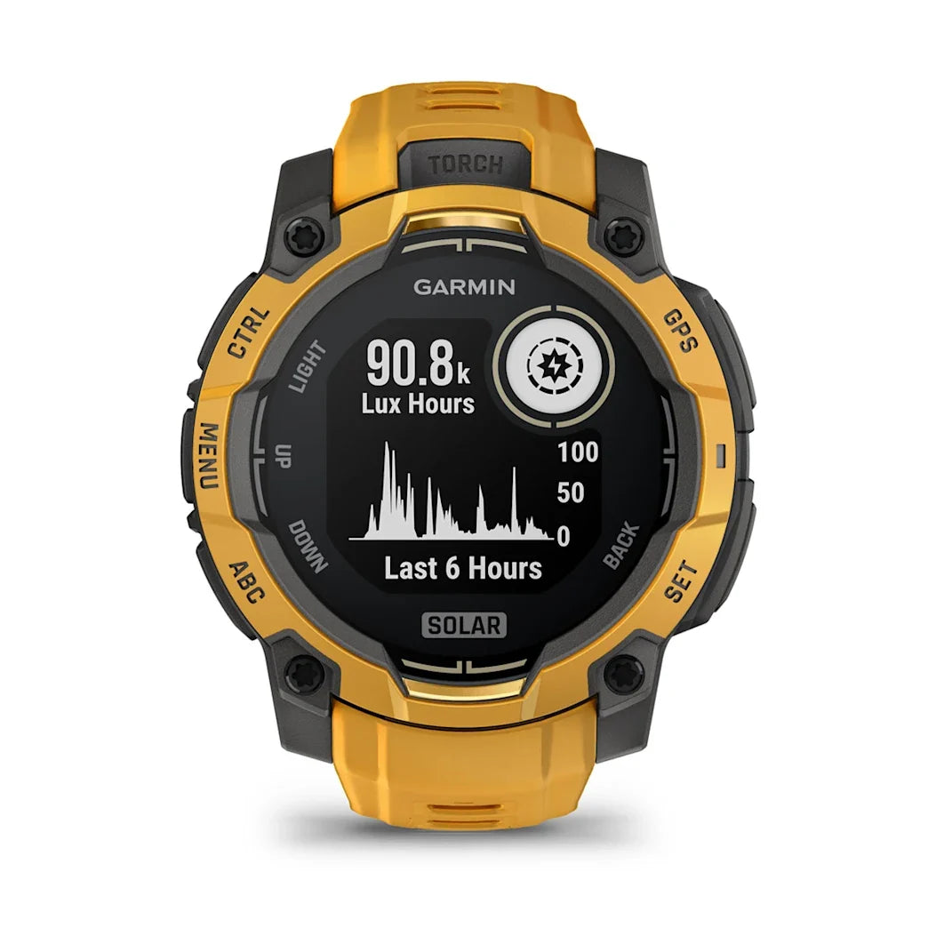 Garmin Instinct 3 – 45 mm Solar Sunburst with Sunburst / Gray Band