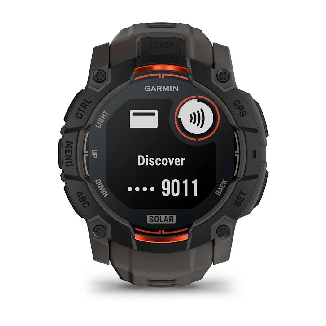 Garmin Instinct 3 – 50 mm Solar Black with Charcoal Band