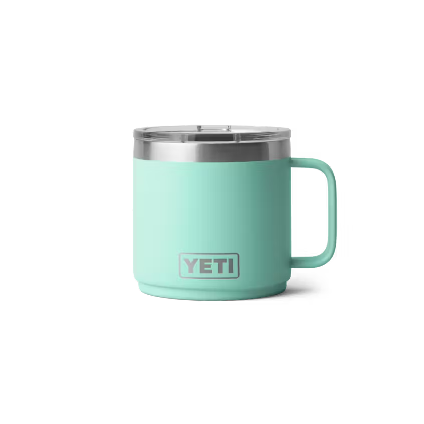 YETI Rambler 414 ml Stackable Mug With Durasip Ceramic Lining Sea Foam