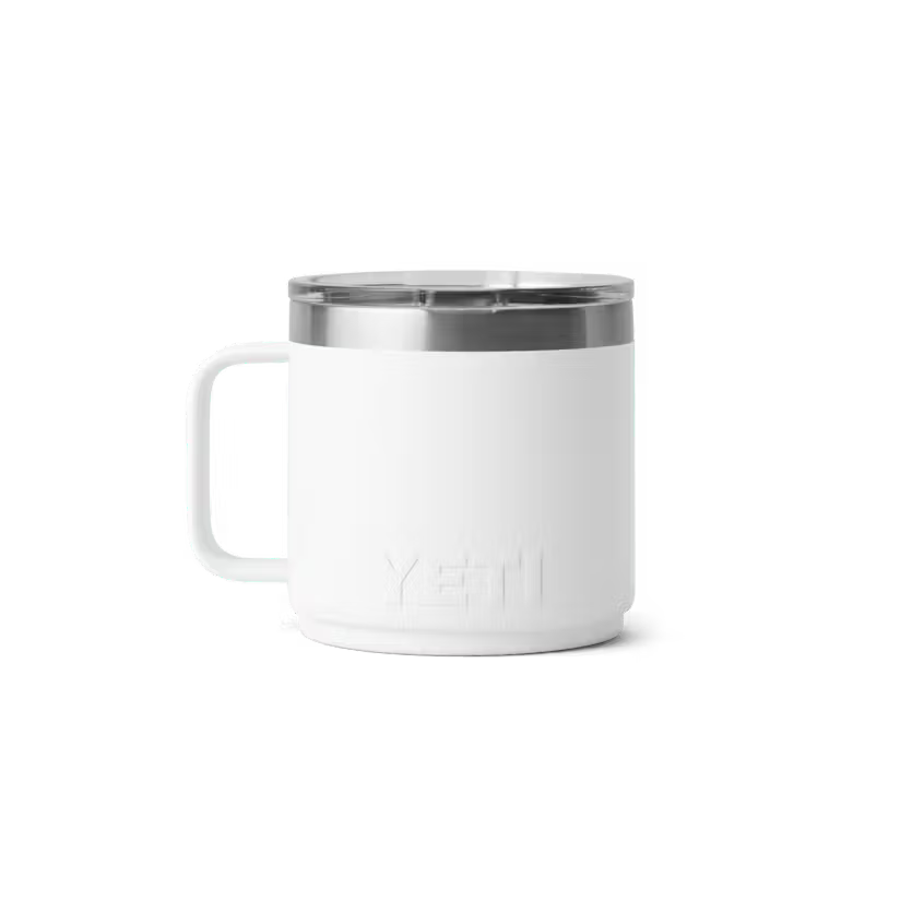 YETI Rambler 414 ml Stackable Mug With Durasip Ceramic Lining White