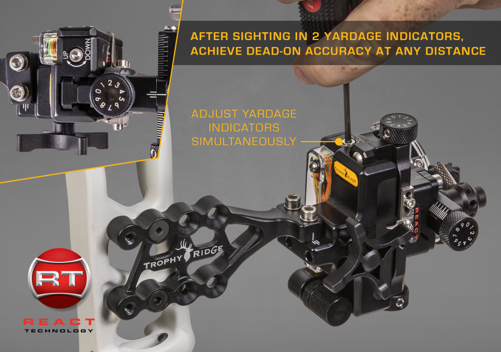 Trophy Ridge React® One Pro Bow Sight - Right Hand / .019