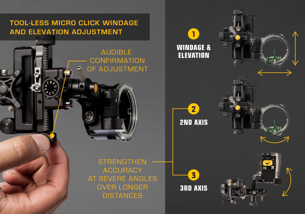 Trophy Ridge React® One Pro Bow Sight - Left Hand / .019