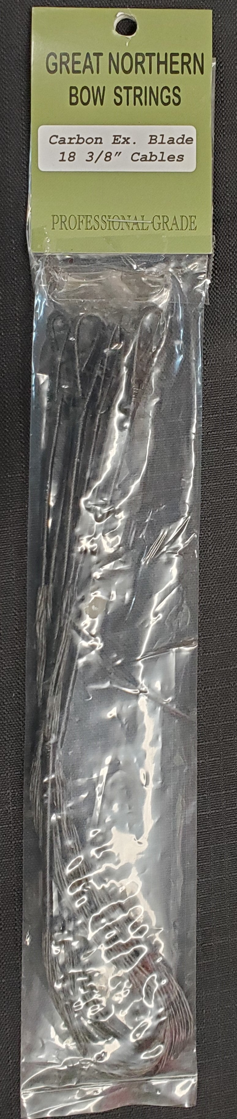 GREAT NORTHERN STRINGS CARBON EXPRESS BLADE XBOW CABLE SET 18 3/8"