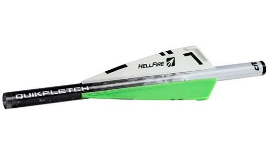 NAP HELLFIRE XBOW 3" QUIKFLETCH 6 PK