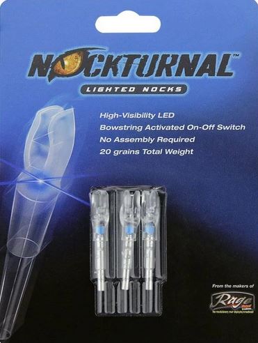 NOCKTURNAL LIGHTED NOCK SYSTEM "S" NOCK 3 PK