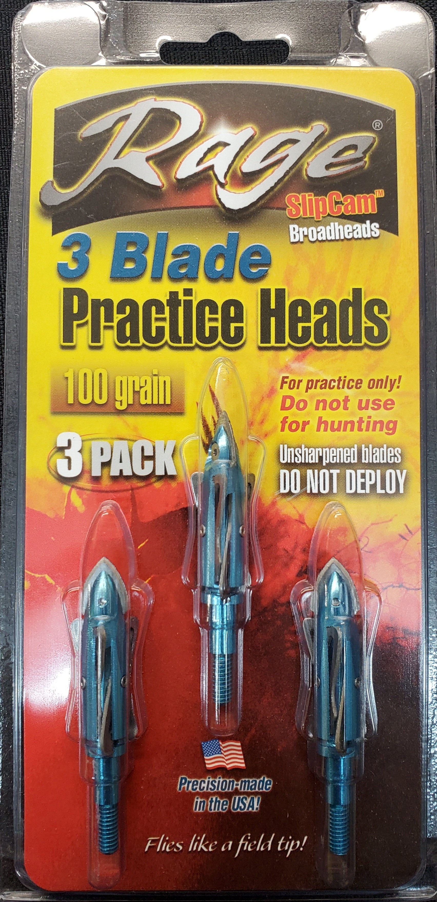 RAGE 3 BLADE PRACTICE 100GR 3PK Canadian Archery Supply